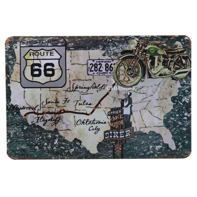 War vehicles retro style metal wall plate - Retro Shop NL