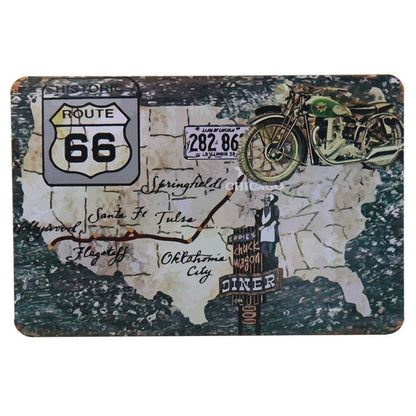 War vehicles retro style metal wall plate - Retro Shop NL