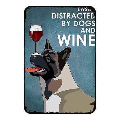 Nice funny Dogs Retro wall signs - Retro Shop NL