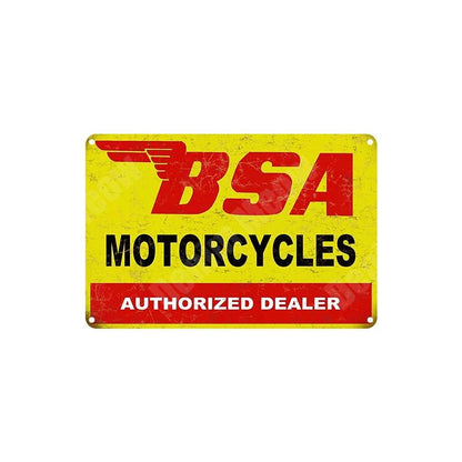 BSA Motorcycles Retro wall signs - Retro Shop NL