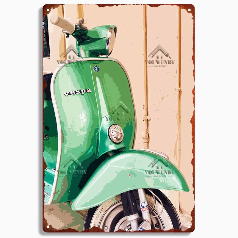 Vespa Scooter Retro wall signs - Retro Shop NL