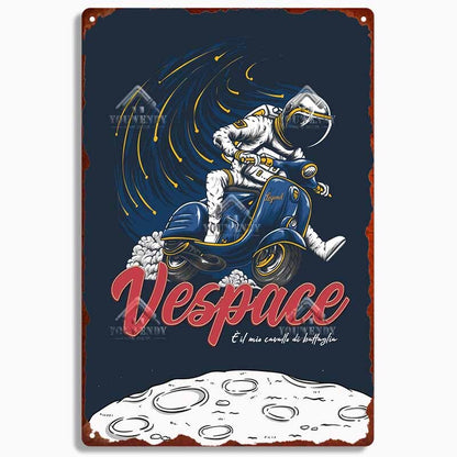 Vespa Scooter Retro wall signs - Retro Shop NL