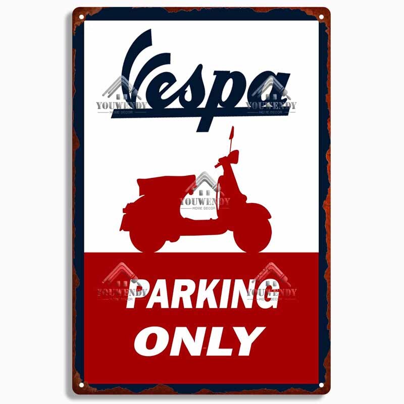 Vespa Scooter Retro wall signs - Retro Shop NL