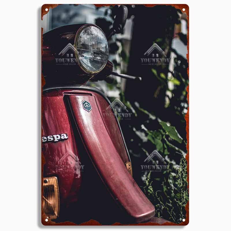 Vespa Scooter Retro wall signs - Retro Shop NL