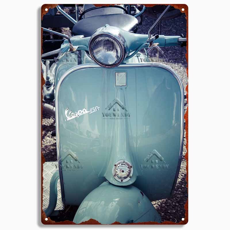 Vespa Scooter Retro wall signs - Retro Shop NL