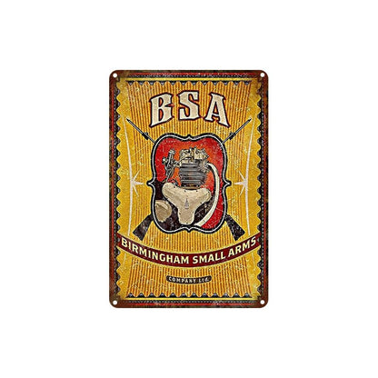 BSA Motorcycles Retro wall signs - Retro Shop NL