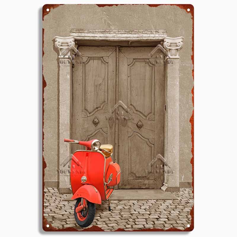 Vespa Scooter Retro wall signs - Retro Shop NL