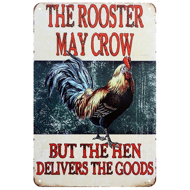 Chickens and Farm wall signs - Retro Shop NL