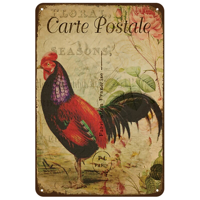 Chickens and Farm wall signs - Retro Shop NL