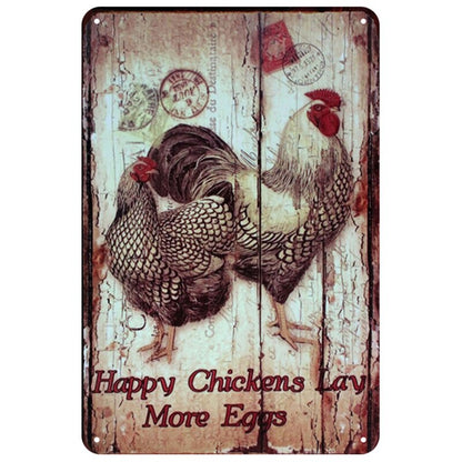 Chickens and Farm wall signs - Retro Shop NL