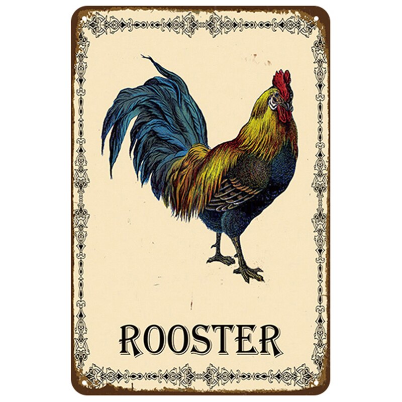 Chickens and Farm wall signs - Retro Shop NL