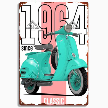 Vespa Scooter Retro wall signs - Retro Shop NL