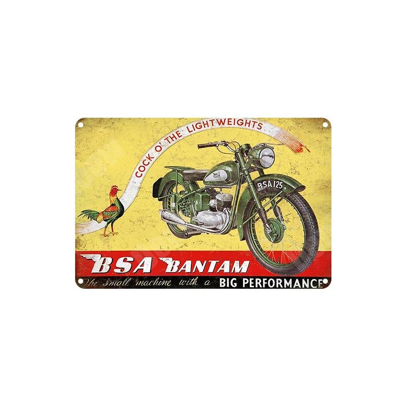 BSA Motorcycles Retro wall signs - Retro Shop NL