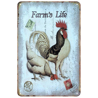 Chickens and Farm wall signs - Retro Shop NL