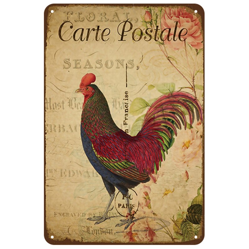 Chickens and Farm wall signs - Retro Shop NL