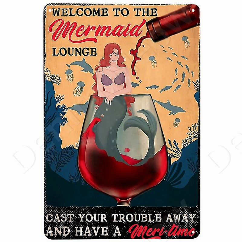 I Drink I Know Retro style metal wall signs - Retro Shop NL