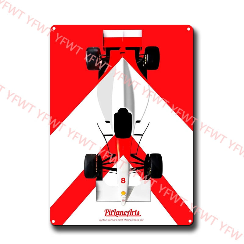 Racing Cars Retro wall signs - Retro Shop NL