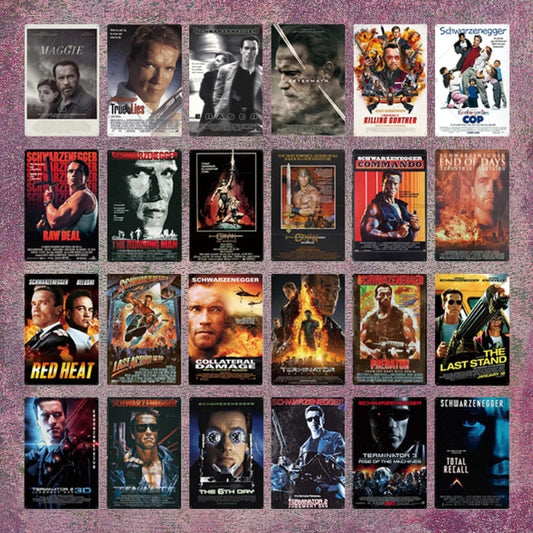 Action Movie Retro style metal wall plate - Retro Shop NL